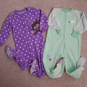 Footed fleece PJs